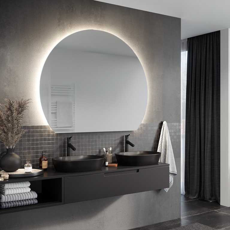 Spiegel LED Simple Milly Ambiente