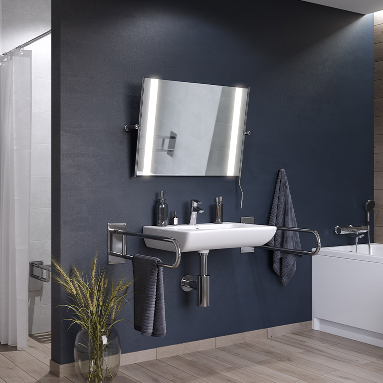 Mirror tilting LED Panorama ST Med