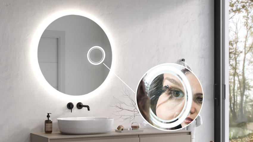 Vergrootspiegel met LED-verlichting