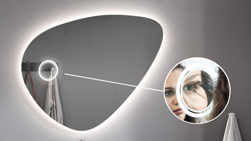 Vergrootspiegel met LED-verlichting