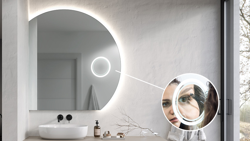 Vergrootspiegel met LED-verlichting