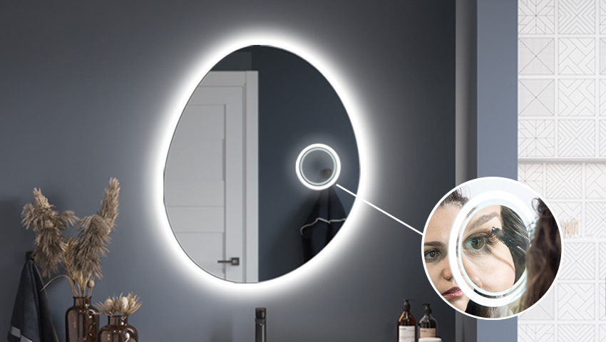 Vergrootspiegel met LED-verlichting