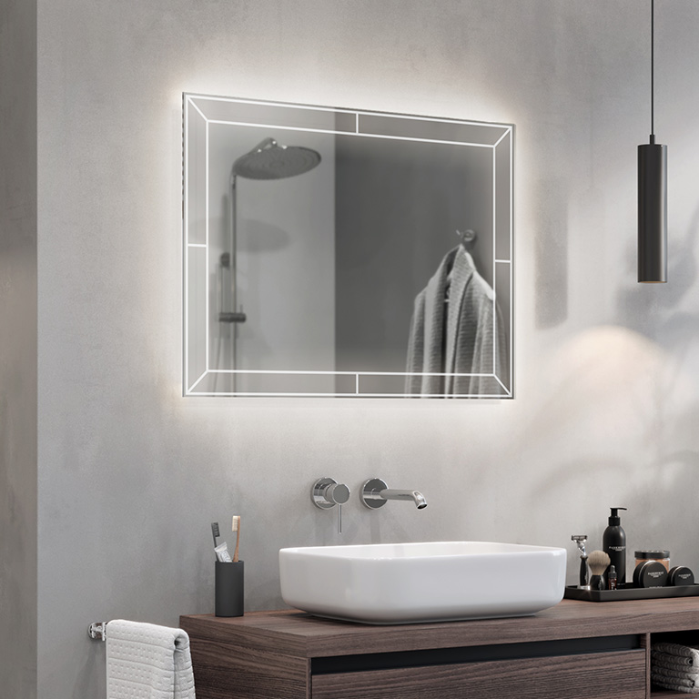 Spiegel met LED-verlichting Futuro