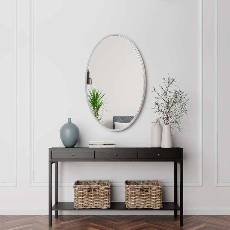 Gerahmter Spiegel Oval