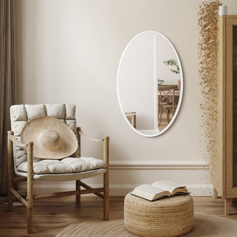 Gerahmter Spiegel Oval