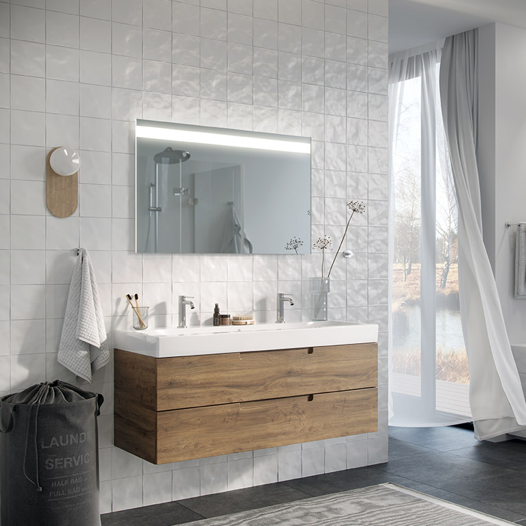 Spiegel met LED-verlichting Linea