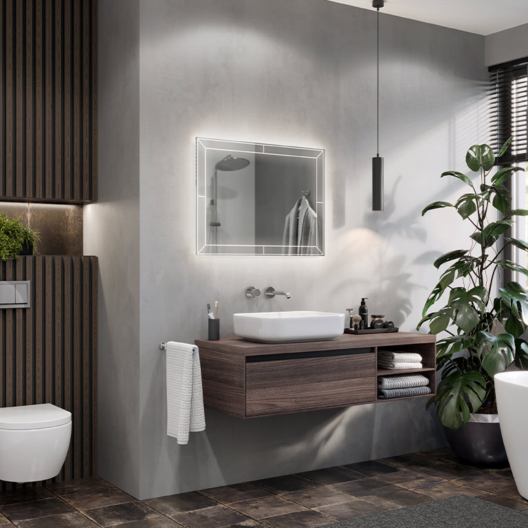 Spiegel met LED-verlichting Futuro