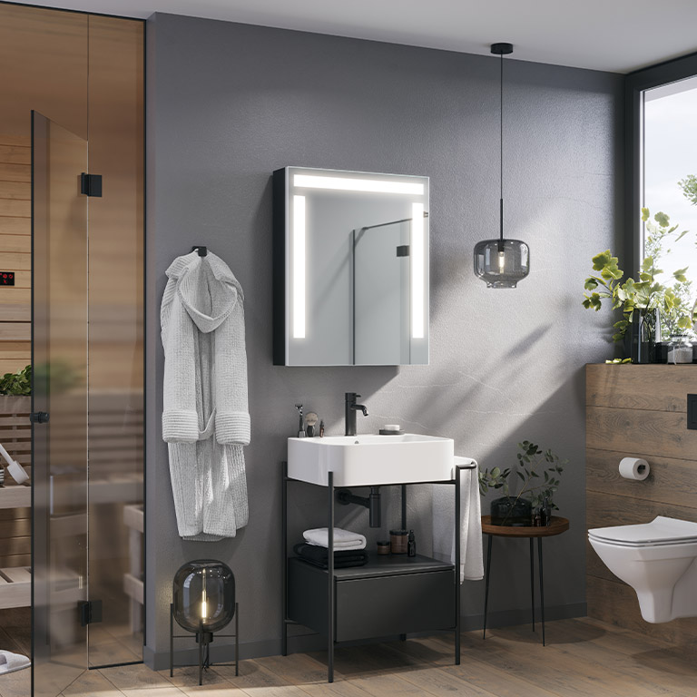 Mirror cabinet LED Gorinia