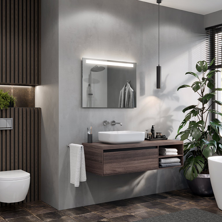 Spiegel met LED-verlichting Simplex