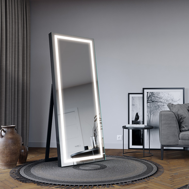 Mirror standing LED Hedra