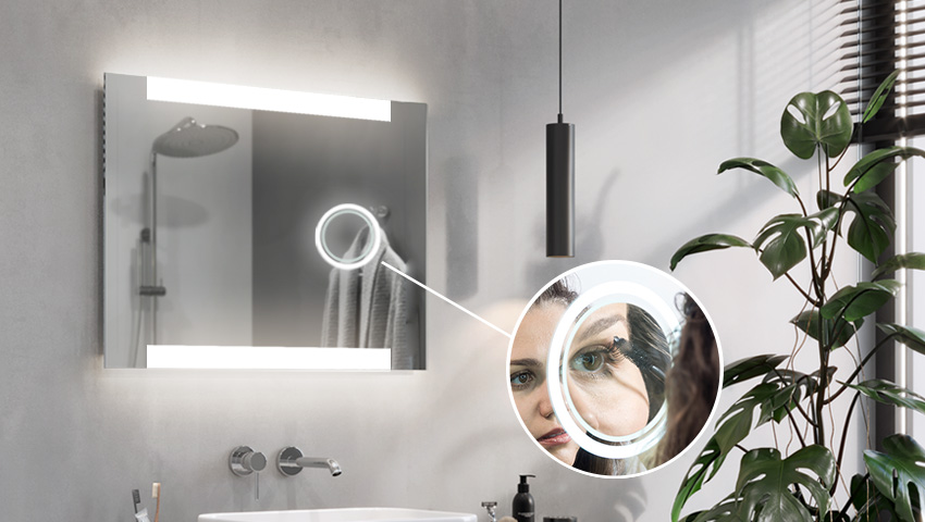 Vergrootspiegel met LED-verlichting