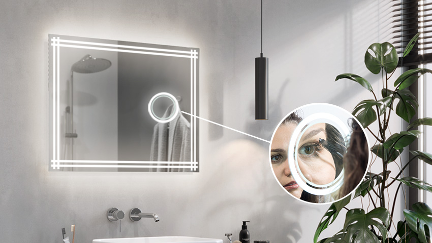 Vergrootspiegel met LED-verlichting