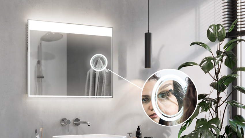 Vergrootspiegel met LED-verlichting