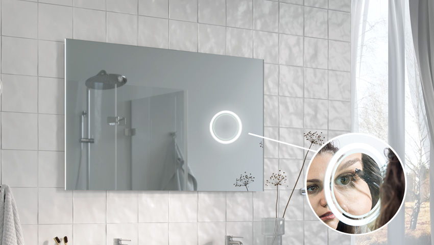 Vergrootspiegel met LED-verlichting