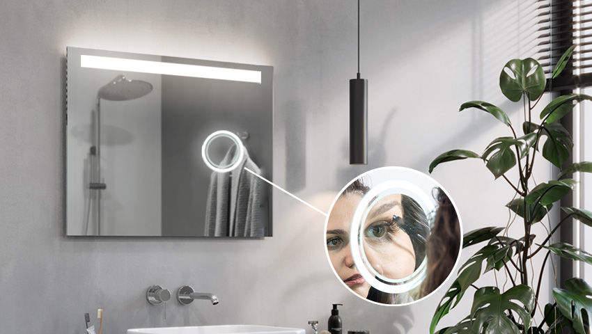 Vergrootspiegel met LED-verlichting