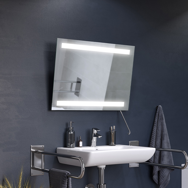 Kantelspiegel LED Duet Med