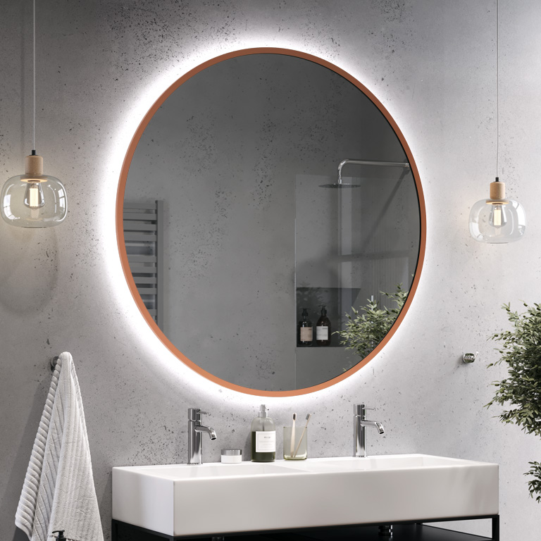 Mirror LED framed Scandinavia Ambiente