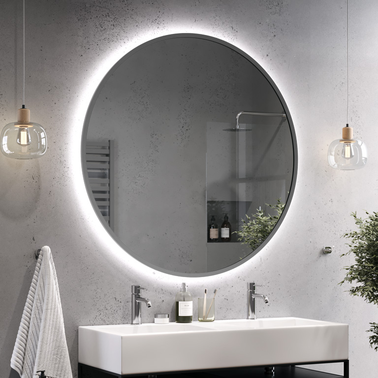 Mirror LED framed Scandinavia Ambiente