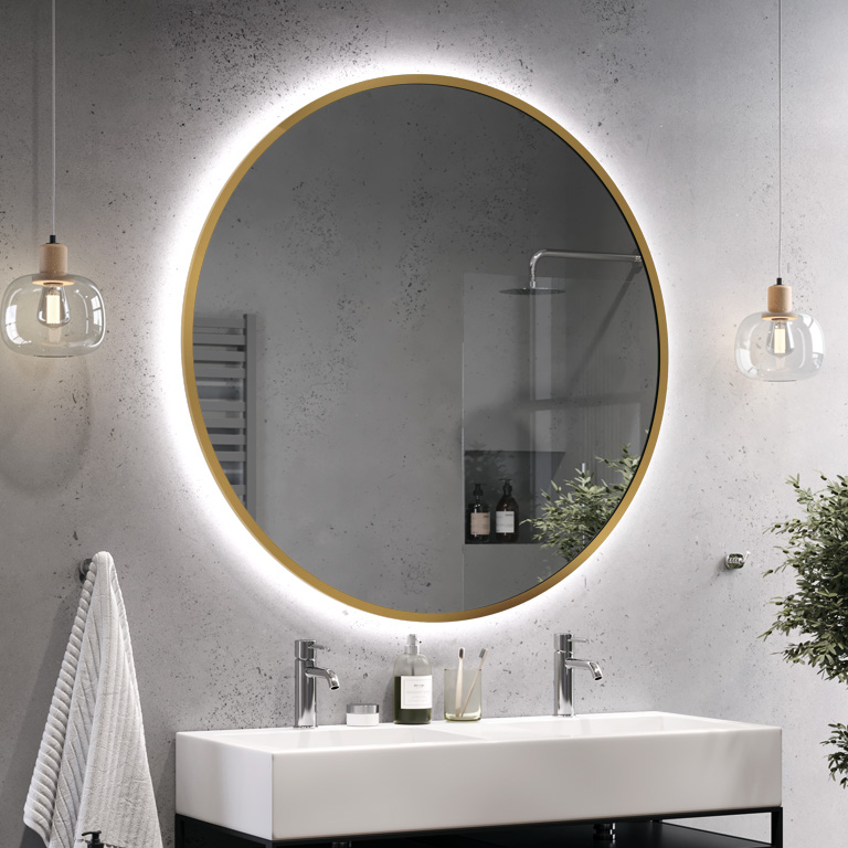 Mirror LED framed Scandinavia Ambiente
