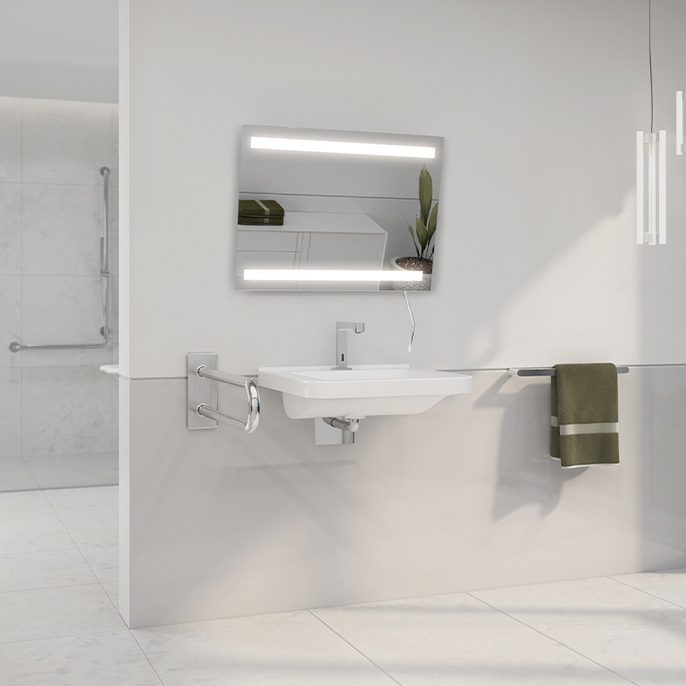 Kantelspiegel LED Duet Med