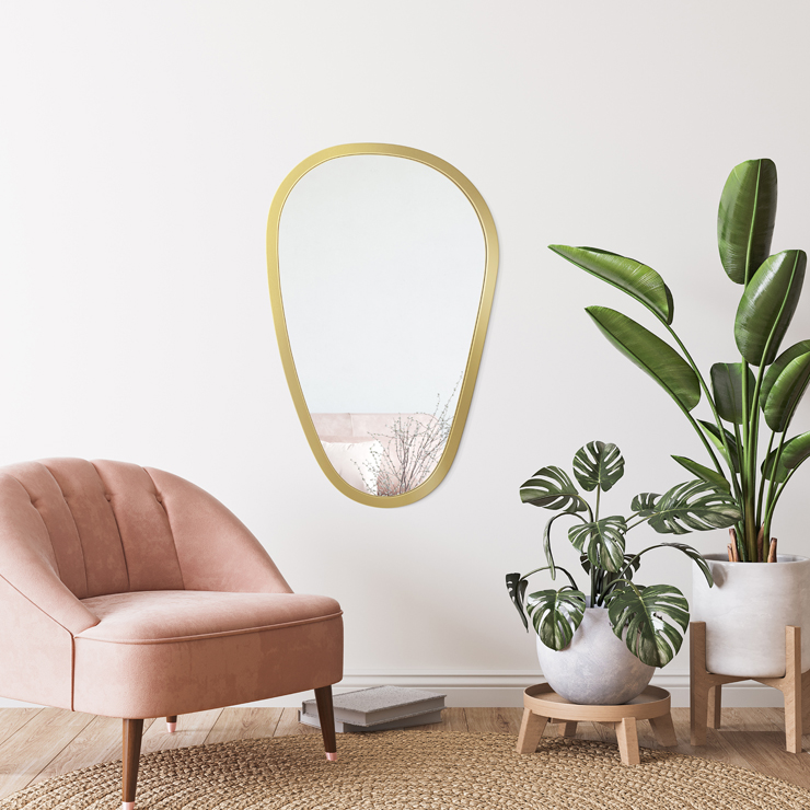 Gerahmter Spiegel Stone