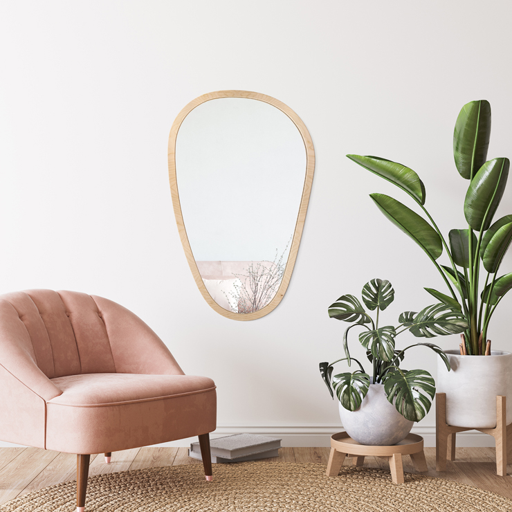 Gerahmter Spiegel Stone