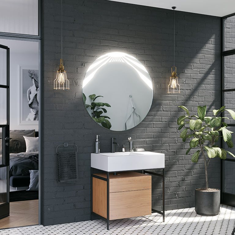 Spiegel met LED-verlichting Kalipso