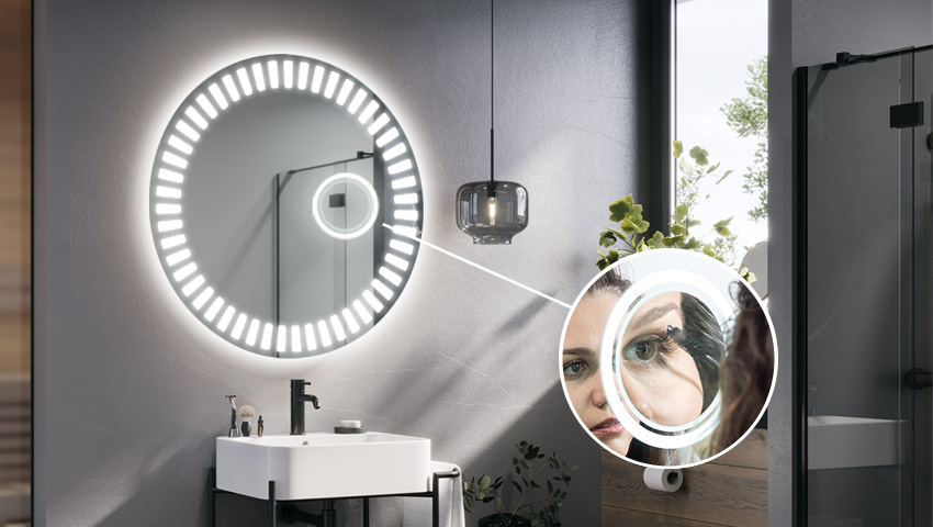 Vergrootspiegel met LED-verlichting