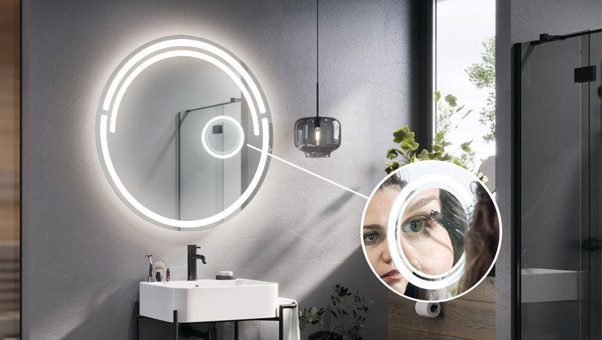 Vergrootspiegel met LED-verlichting