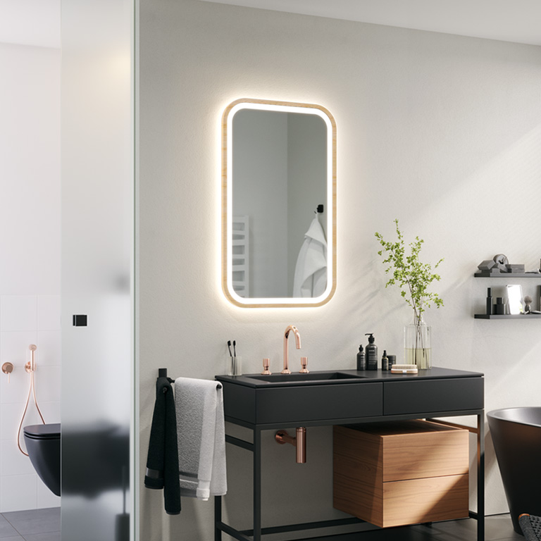 Gerahmter Spiegel LED Mira LED