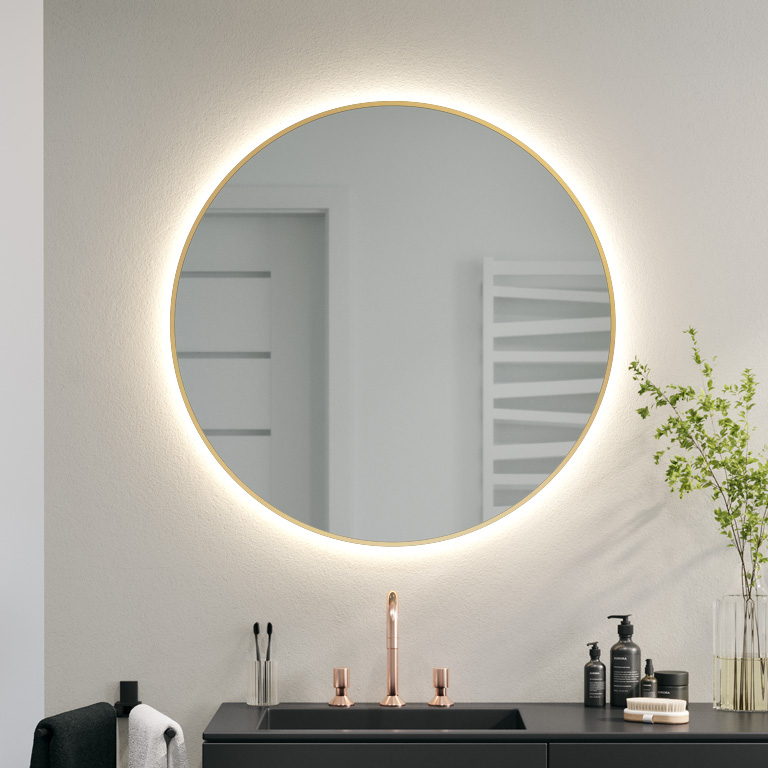 Mirror LED framed Scandinavia Delicate Ambiente