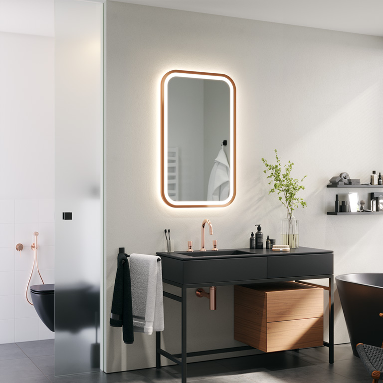 Gerahmter Spiegel LED Mira LED