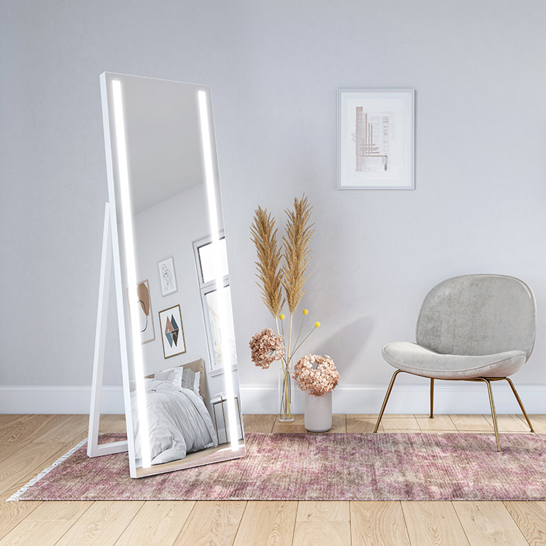Mirror standing LED Nordic