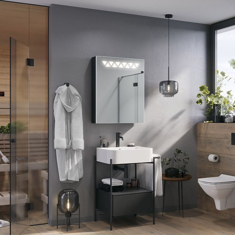Mirror cabinet LED Makela