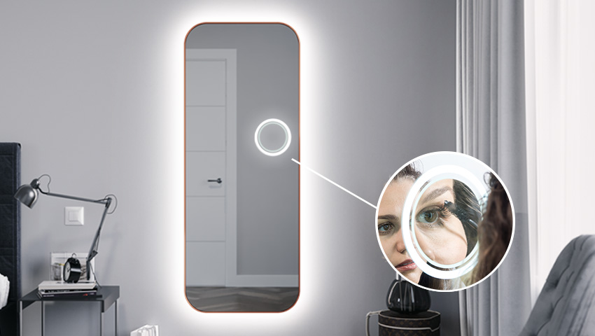 Vergrootspiegel met LED-verlichting