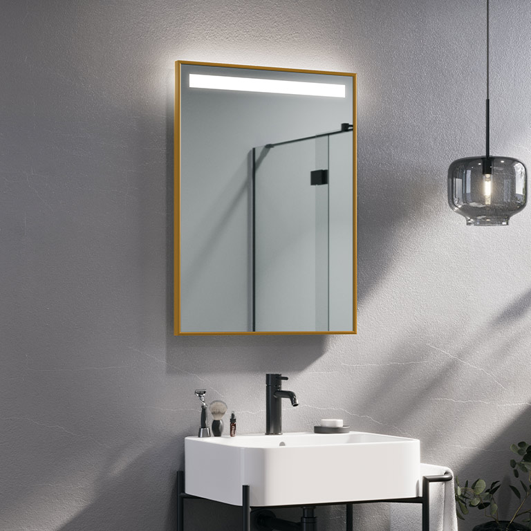 Aluminiumrahmen Spiegel LED Madene