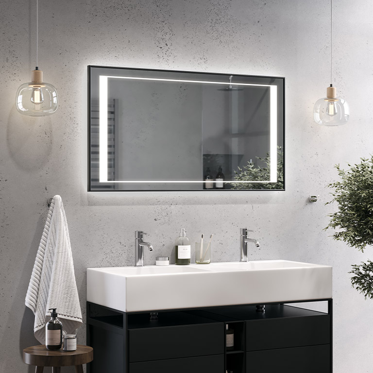 Mirror LED Alu-frame Selita