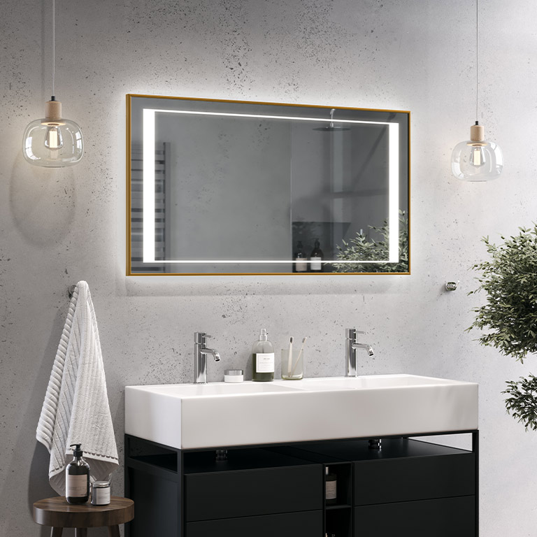 Mirror LED Alu-frame Selita