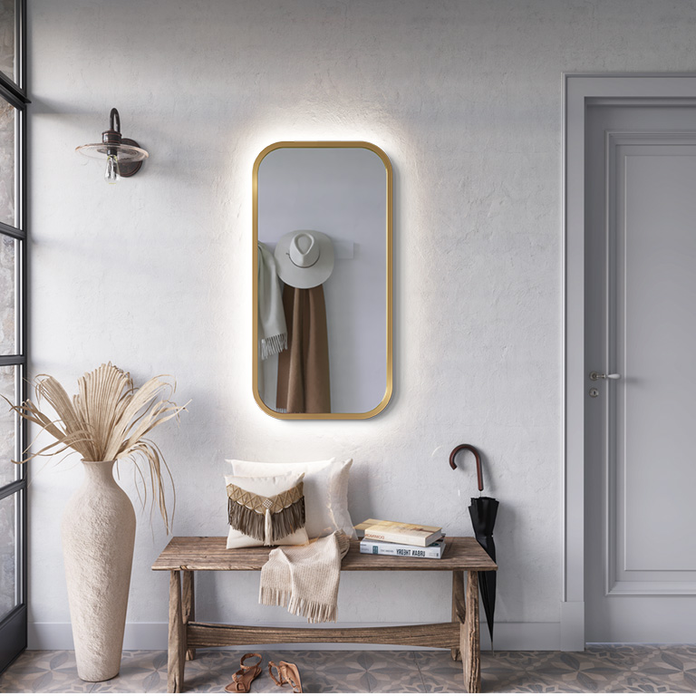 Mirror LED framed Mira Ambiente