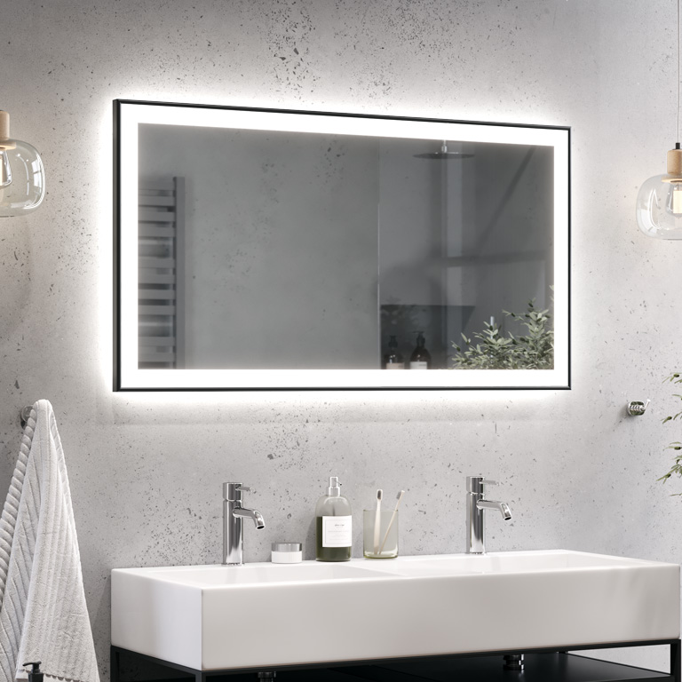 Aluminiumrahmen Spiegel LED Energy