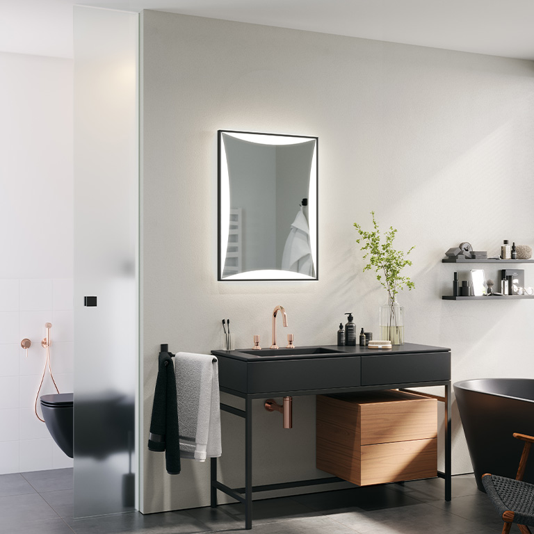 Aluminiumrahmen Spiegel LED Loren