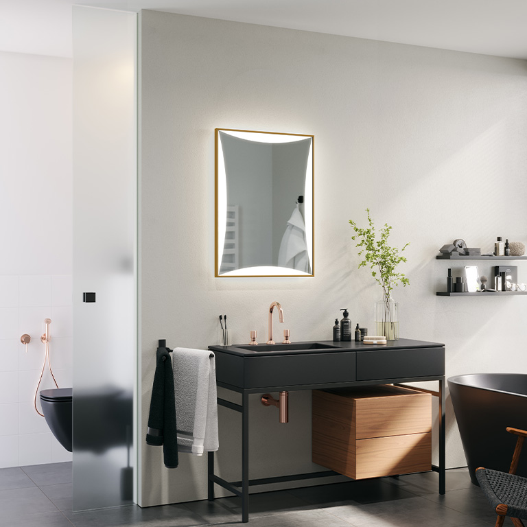 Aluminiumrahmen Spiegel LED Loren