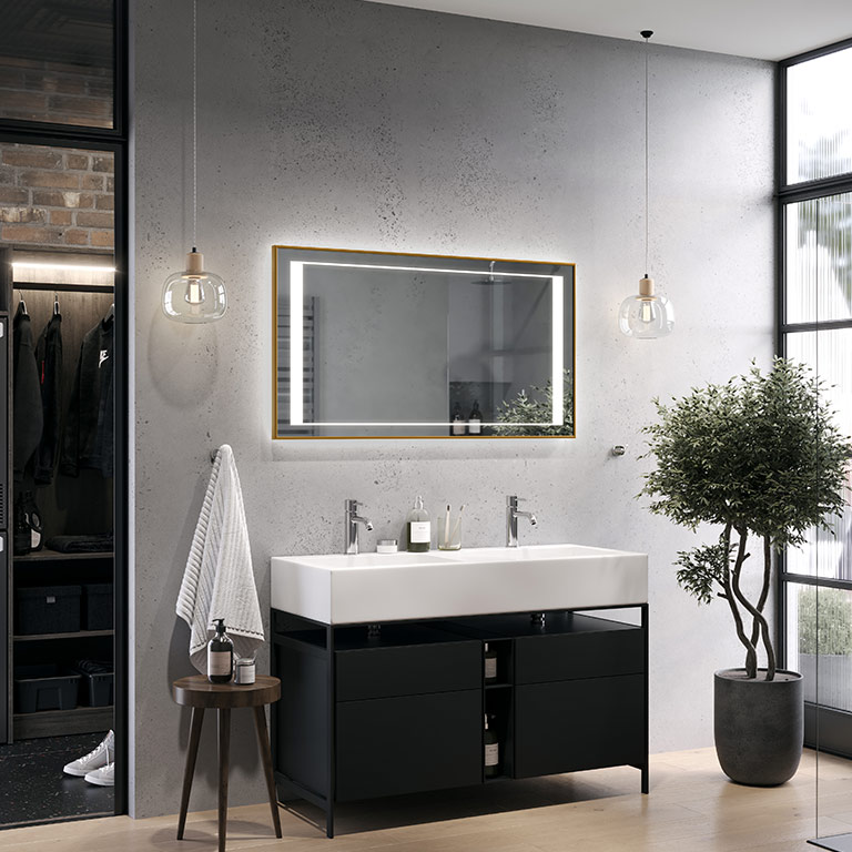 Mirror LED Alu-frame Selita