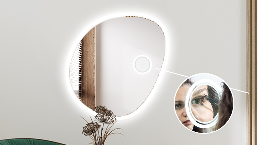 Vergrootspiegel met LED-verlichting