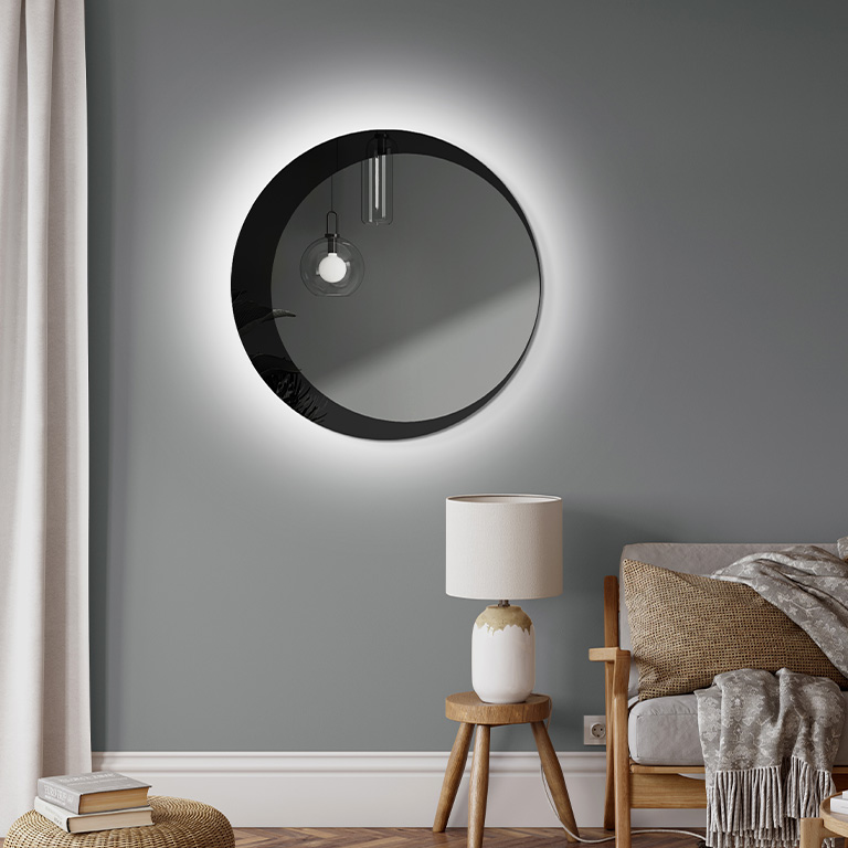 Spiegel LED Simple Moon Ambiente