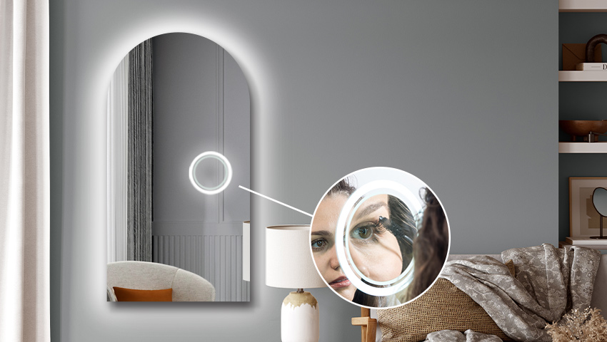 Vergrootspiegel met LED-verlichting