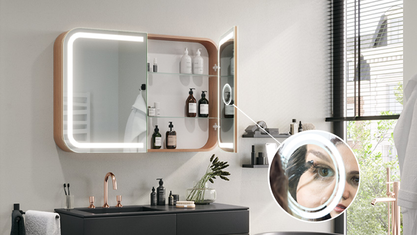 Vergrootspiegel met LED-verlichting