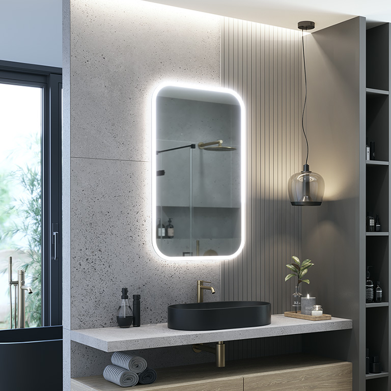 Spiegel LED Mira Slim