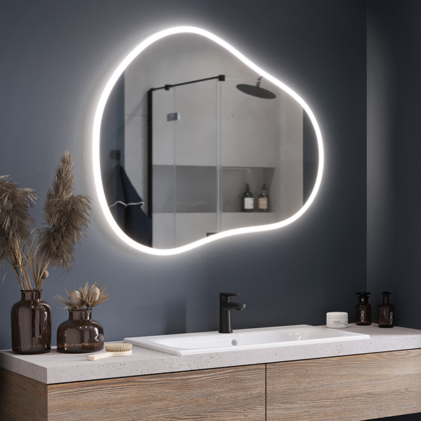 Spiegel LED Nube Slim