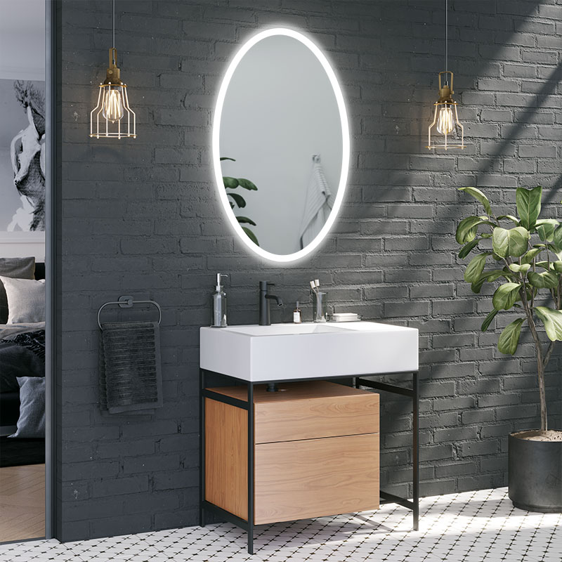 Spiegel LED Oval Slim